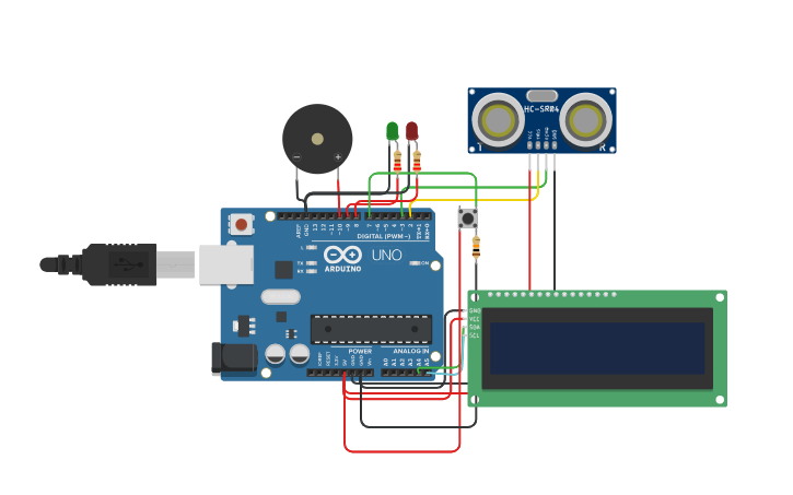 Circuit design Praktikum 2_Kelompok 1_Matkul Mikroprosesor - Tinkercad