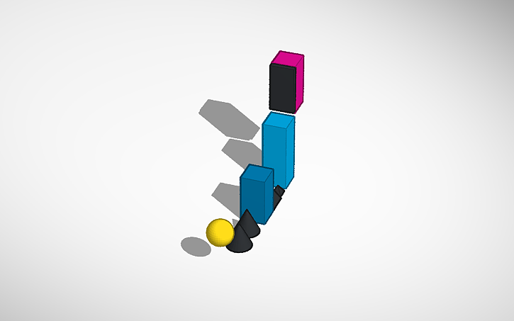 3D design geometry dash tinker ver - Tinkercad