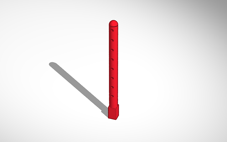 3D design 80mm Body Post - Tinkercad