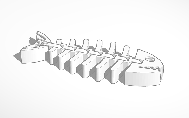 3D design Fish flexible - Tinkercad