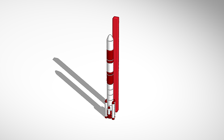 Pslv Model 3D design PSLV 3D Model - Tinkercad
