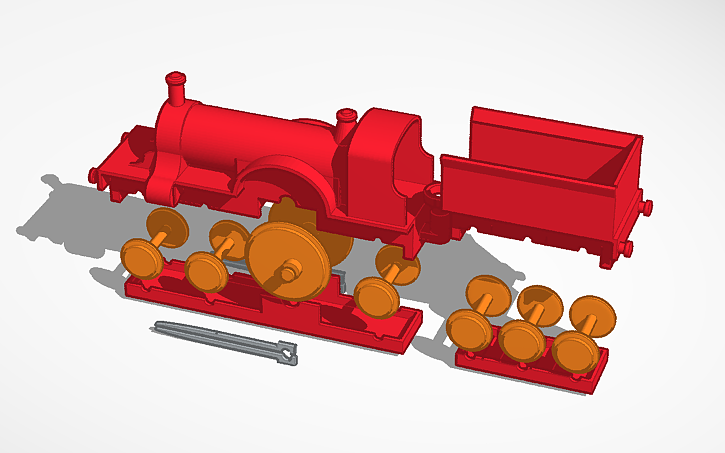 Create Steam Engine Designs 3D design buildable stirling single steam engine - Tinkercad