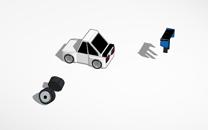 3D design STREET TOONED 2. Initial D R32 (100% original) - Tinkercad