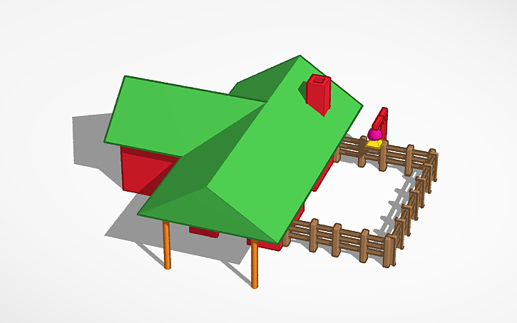 3D design TINKERCAD HOUSE - Tinkercad