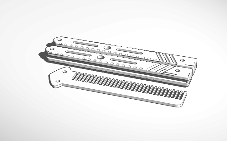 Science Comb Design 3D design Comb - Tinkercad