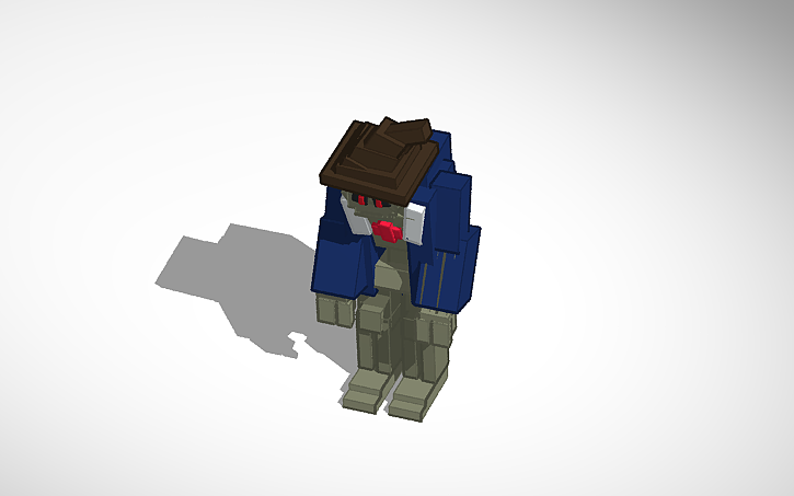 3D design Tim Terraria Action Figure - Tinkercad
