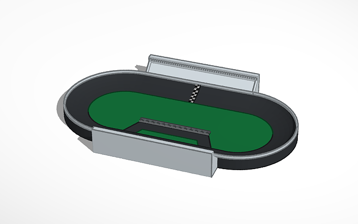 3D design TAA Oval race track ''Smallwood Raceway'' - Tinkercad