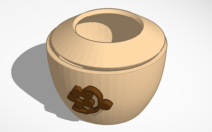 3D design Flower Pot - Tinkercad