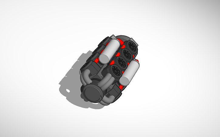 3D design AXMEXX X16 Turbo Engine (2024 HP) - Tinkercad