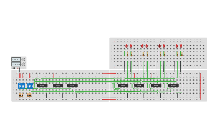 Circuit design Decoder - Tinkercad