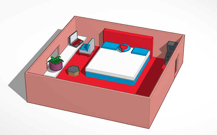 3D design interior - Tinkercad