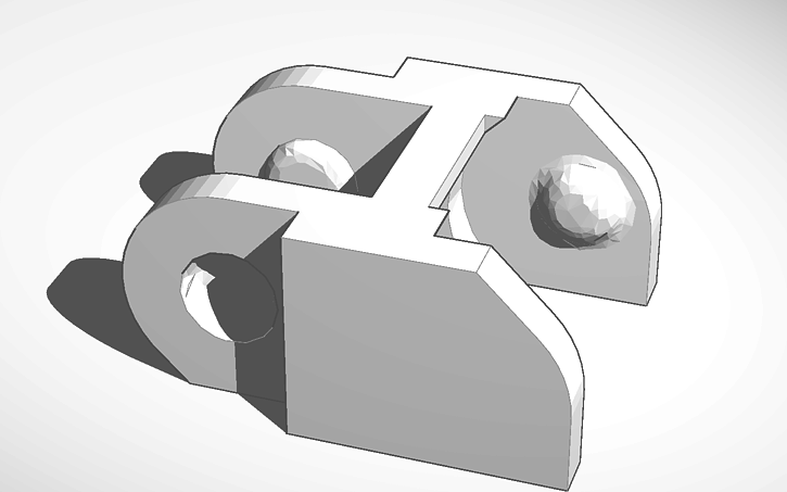 3D design wire holder - Tinkercad