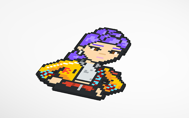 3D design Pixel art Rumi kpdh - Tinkercad