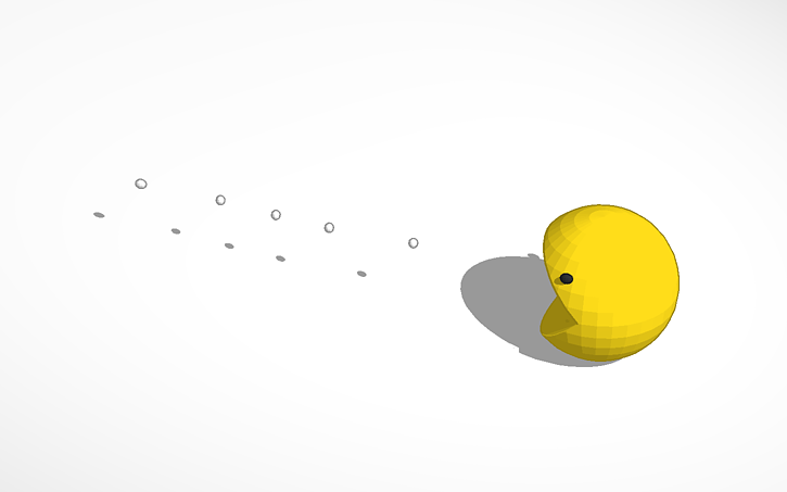 3D design derpy pac-man - Tinkercad