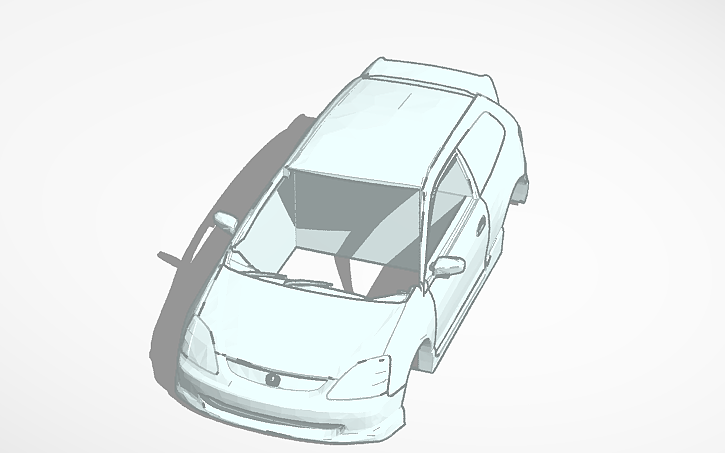 Type R Dxf 3D design Honda Civic Type R - Tinkercad