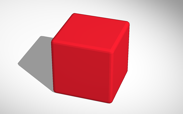 Cad Rounded Cube 3D design Rounded cube - Tinkercad