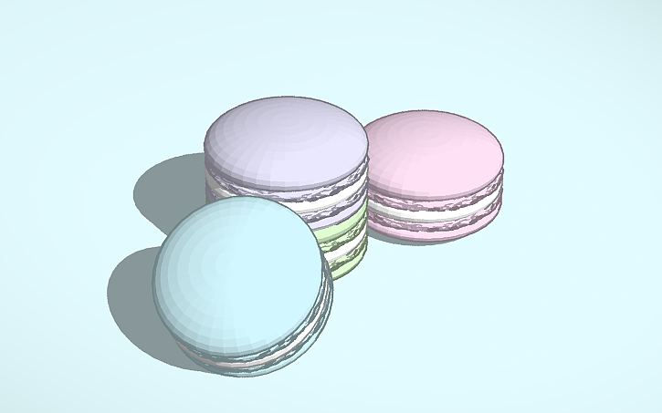 3D design macarons
