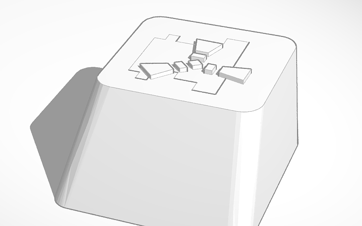 Rust Keyboard Caps 3D design Rust Keycap - Tinkercad