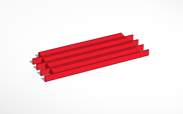 3D design LED diffuser 4x - Tinkercad