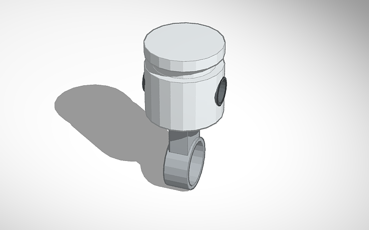 3D design engine piston - Tinkercad