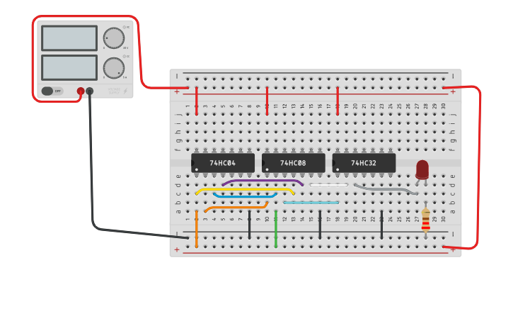 Circuit design prob 1 prt 3 - Tinkercad