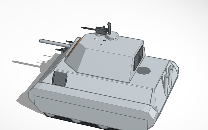 3D design Working Motorized Tank (Attempt 1, not very good) - Tinkercad