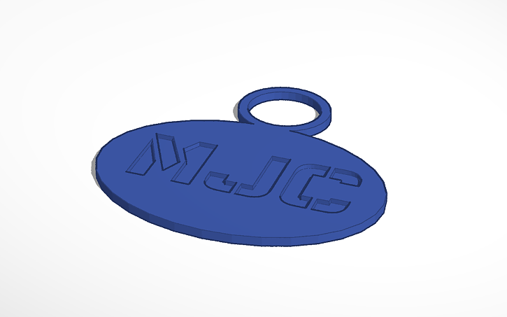 3D design Name Tag - Tinkercad