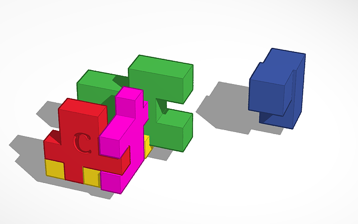 3D design Puzzle cube - Tinkercad
