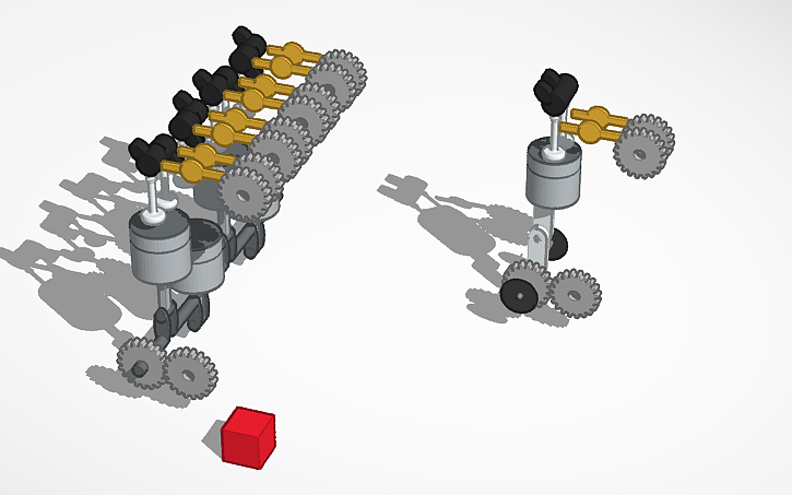3D design Inline 4 engine - Tinkercad