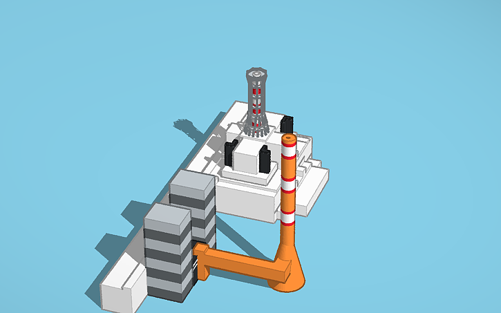 3D design NPP Chernobyl v4.00 - Tinkercad