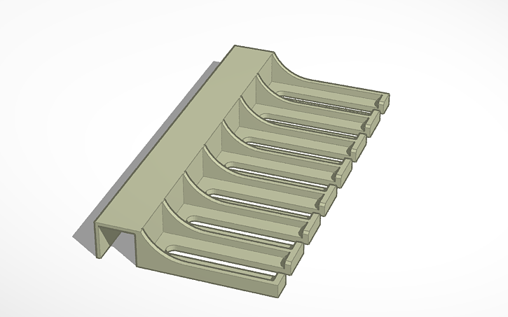 3D design Cable Rack door - Tinkercad