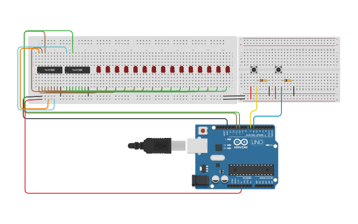 Circuit design arduino project - Tinkercad