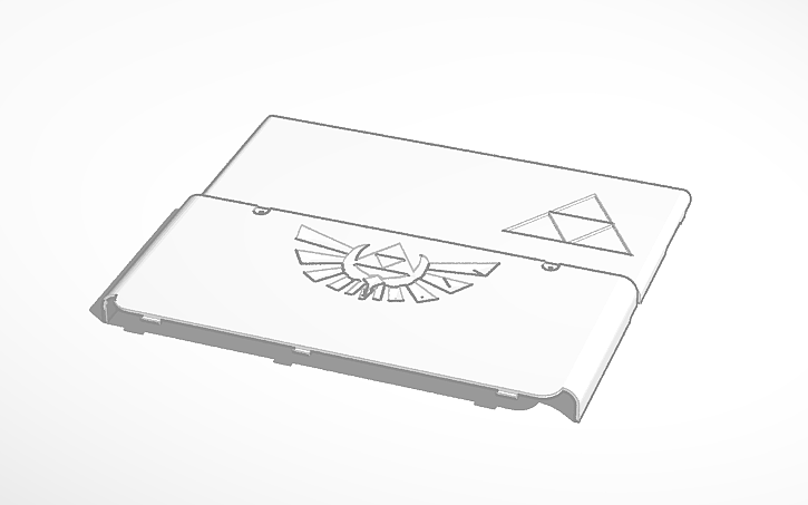 3D design Legend of Zelda 3DS Shell - Tinkercad