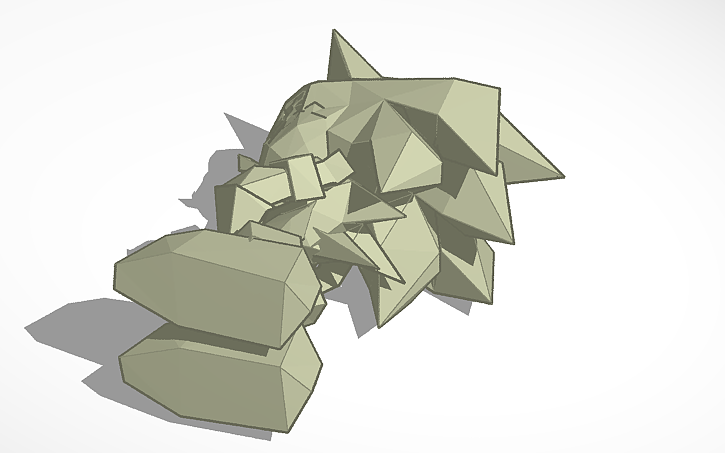 3D design Sonic The Hedgehog (Shuffle) - Tinkercad
