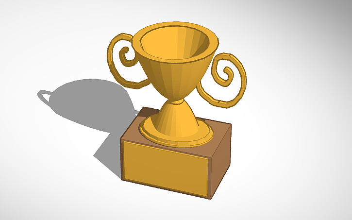Openscad Trophy 3D design Trophy - Tinkercad