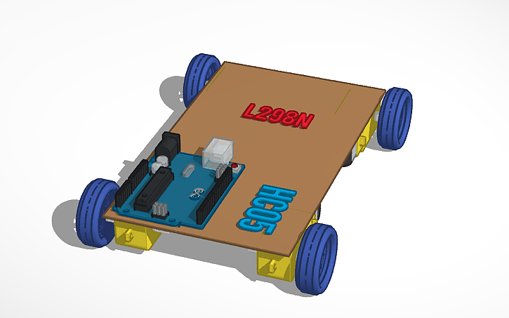3D design Gesture control car - Tinkercad