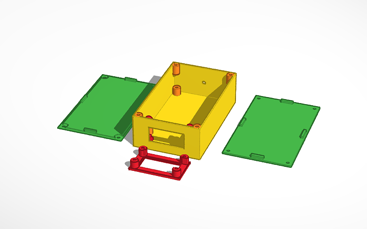 3D design Box Arduino with 4 digit LED display (like 3641BS) - Tinkercad