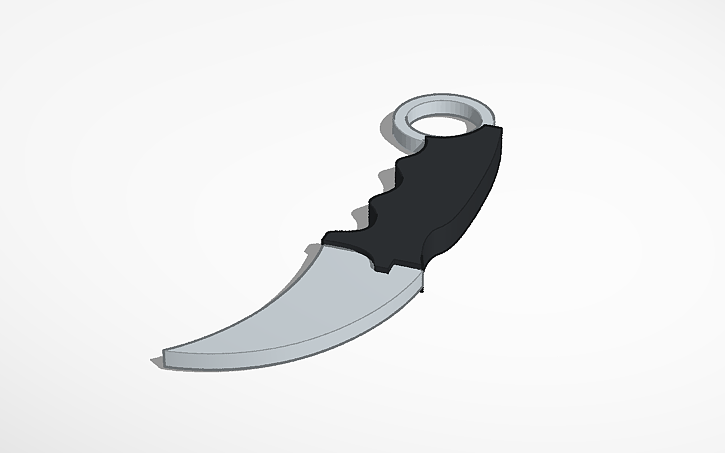 3D design roblox rivals karambit - Tinkercad