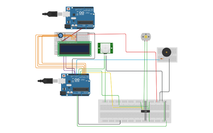 Circuit design Automatic Door Opener using Arduino and PIR Sensor ...