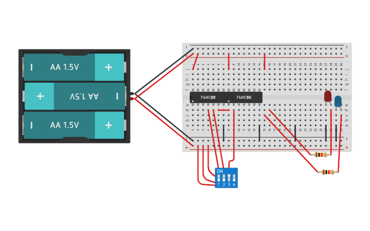 Circuit design solution - Tinkercad