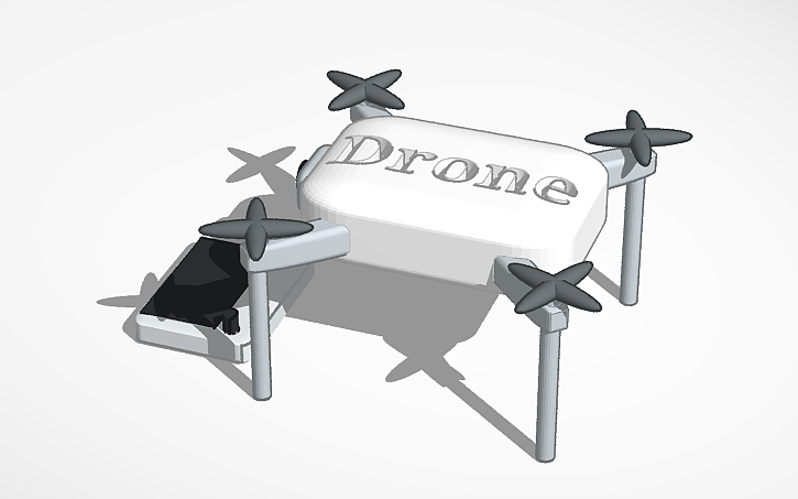 3D design Drone and Controller - Tinkercad