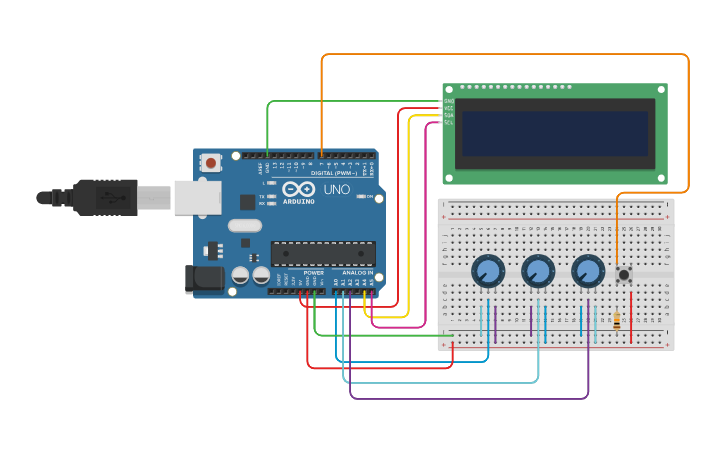 Circuit design SAFE LOCK - Tinkercad