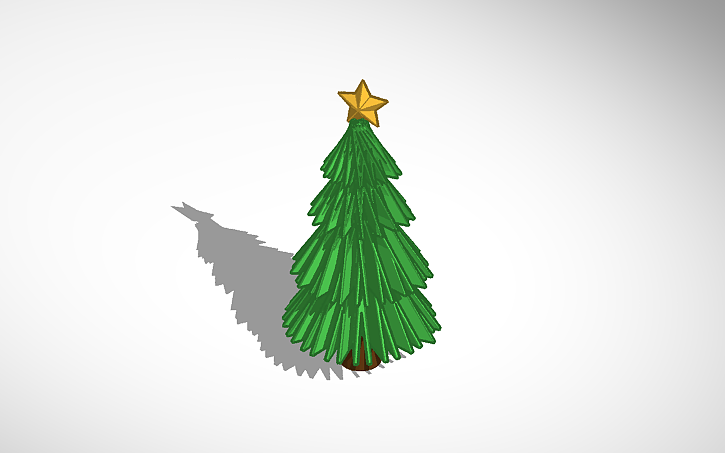 3D design Christmas tree - Tinkercad