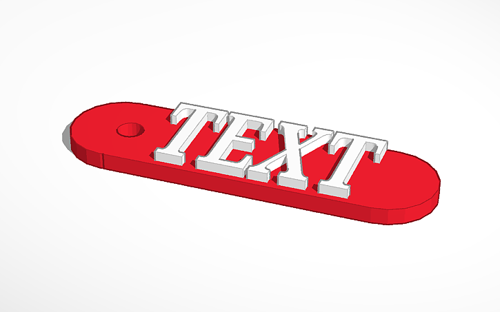 3D design TEXT - Tinkercad