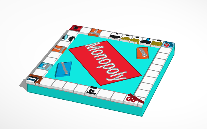 3D design Monopoly - Tinkercad