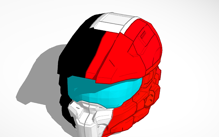 3D design Master Chief helmet - Tinkercad