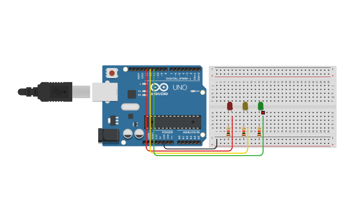Mini Led Simulation Circuit design simple led simulation - Tinkercad