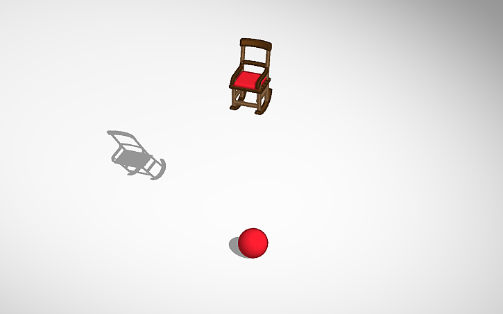 3D design Interactive rocking chair - Tinkercad