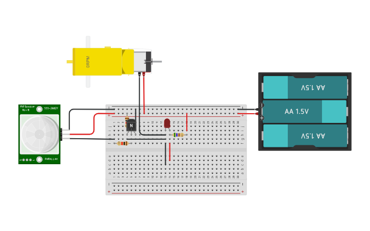 Sin Arduino Circuit design Sensor PIR sin arduino - Tinkercad