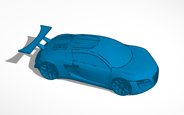 3D design Audi R8 - Tinkercad